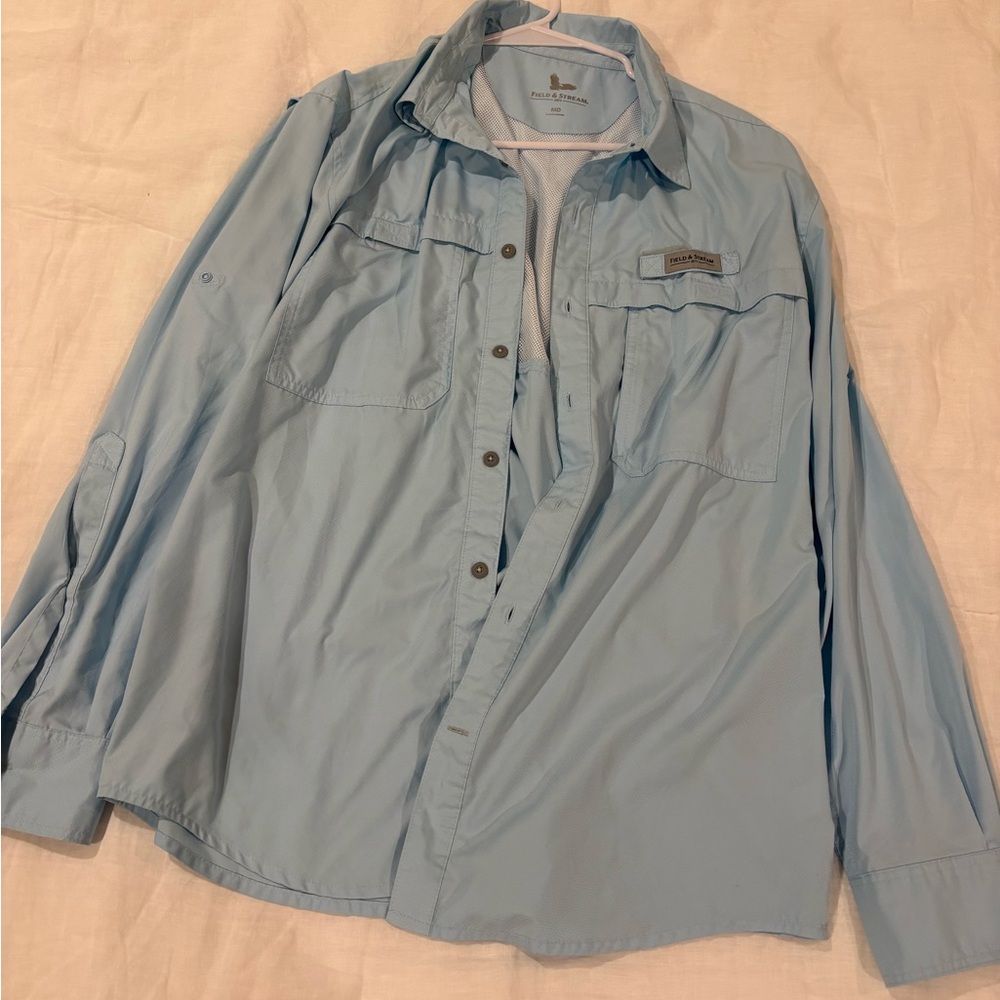 Field & Stream Light Blue Shirt Jacket